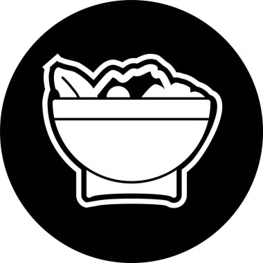 Salata Simgesi Moda Biçimli Ayrı Arkaplan