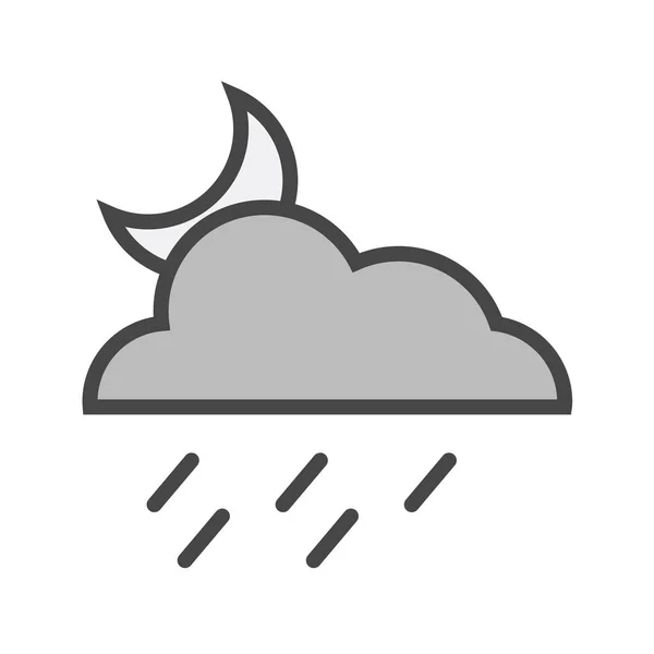 Weather Icon Design Vector Illustration Eps10 Graphic — Stock Vector