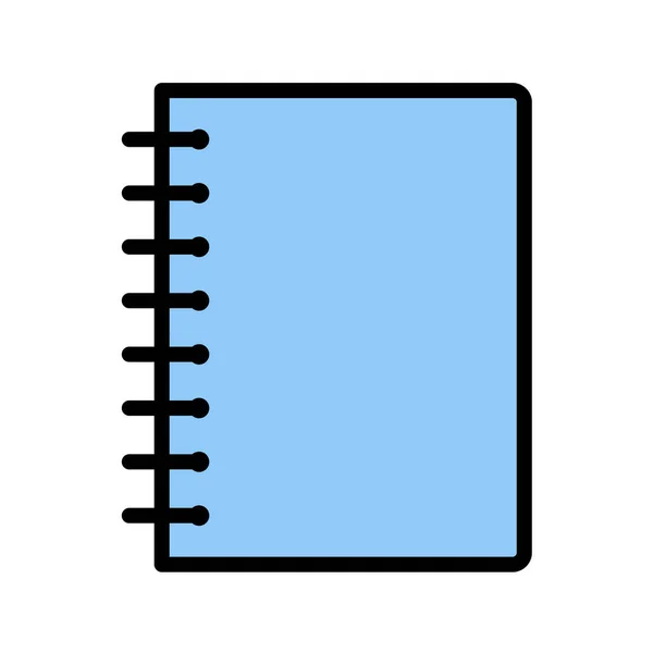 Carnet Avec Illustration Vectorielle Crayon — Image vectorielle
