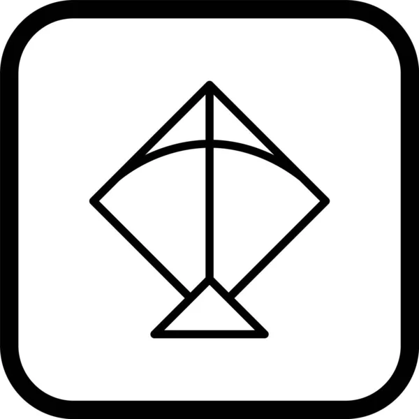 Ikona Draka Módním Stylu Izolované Pozadí — Stockový vektor