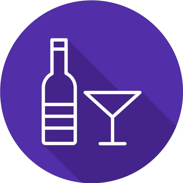 Ikona Butelki Wina — Wektor stockowy