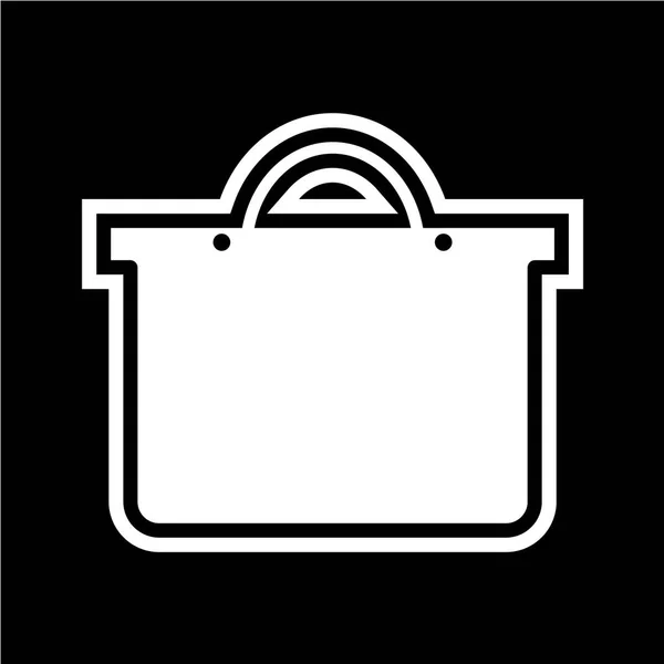 ショッピングバッグアイコンベクトルイラストグラフィックデザイン — ストックベクタ