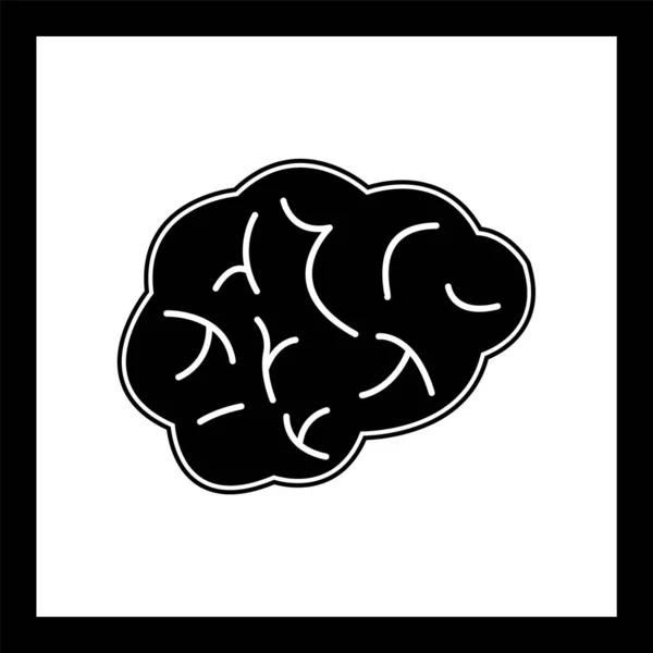 Значок Мозку Стилі Моди Ізольований Фон — стоковий вектор