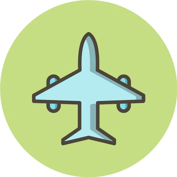飛行機のアイコンベクトルイラスト — ストックベクタ