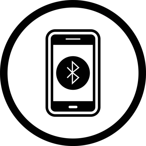 Иконка Мобильного Приложения Bluetooth Современном Стиле Изолированный Фон — стоковый вектор