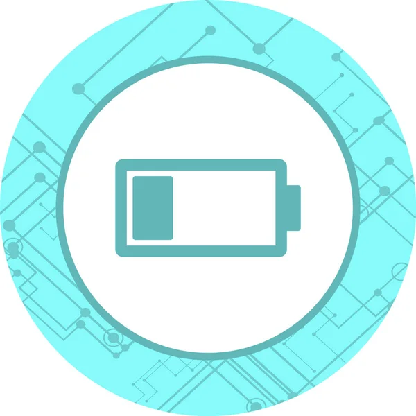 Lågt Batteri Ikonen Trendig Stil Isolerad Bakgrund — Stock vektor