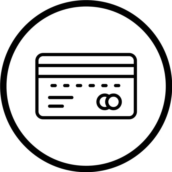 Ícone Cartão Crédito Ilustração Vetorial —  Vetores de Stock