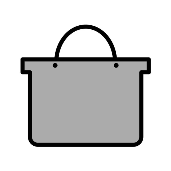 Einkaufstasche Symbol Vektor Illustration Grafik Design — Stockvektor