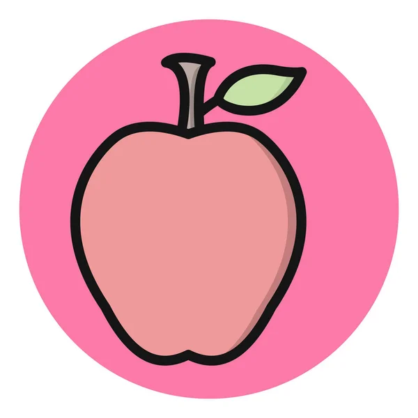Icône Icône Pomme Dans Style Mode Fond Isolé — Image vectorielle