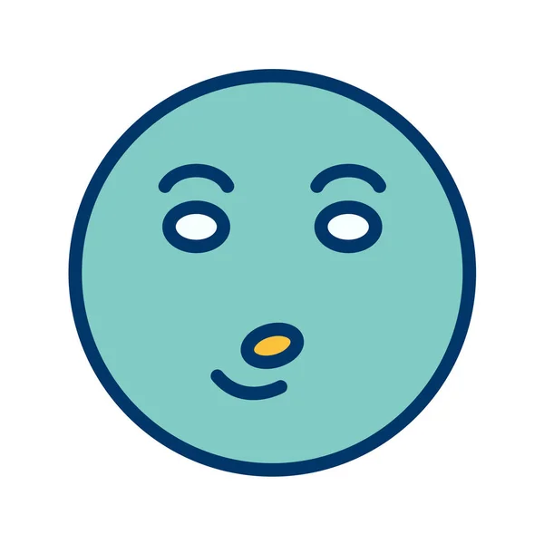 Ícone Emoji Estilo Moderno Isolado Fundo —  Vetores de Stock