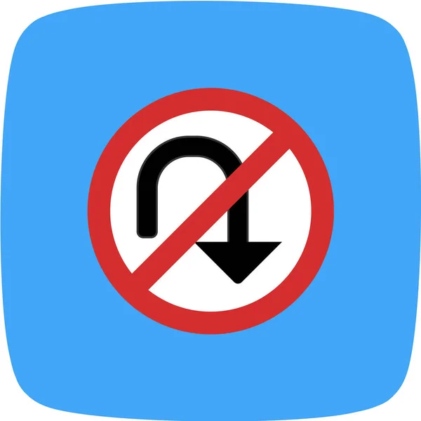 Road Signs Glyph Circle — ストックベクタ