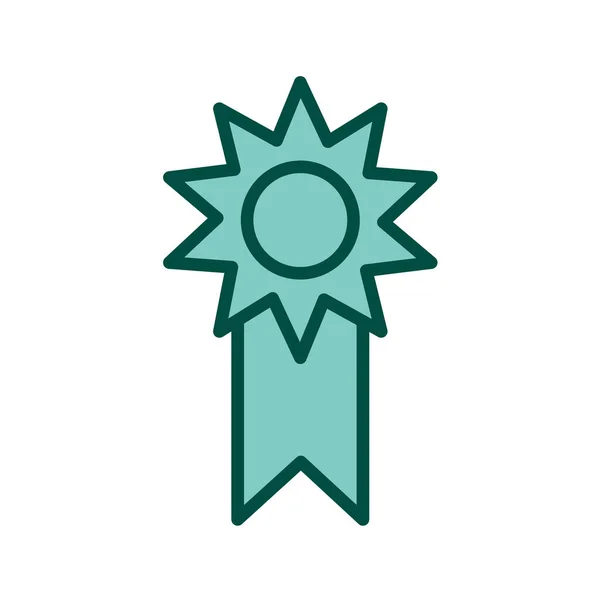 Award Ribbon Icon Vector Illustration Graphic Design — Stock Vector