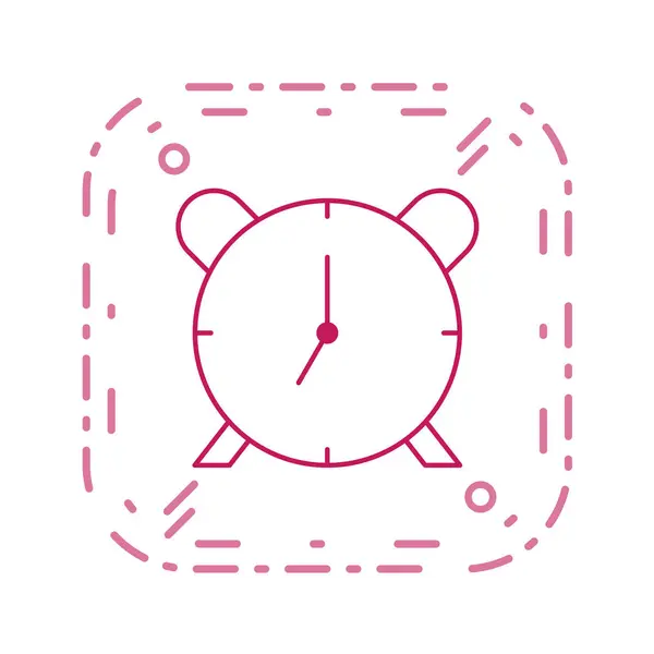 Icono Del Reloj Despertador Ilustración Vectorial — Vector de stock