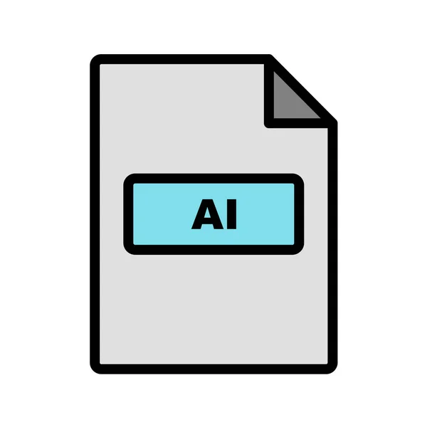 Icon Dateiformat Vektorillustration — Stockvektor