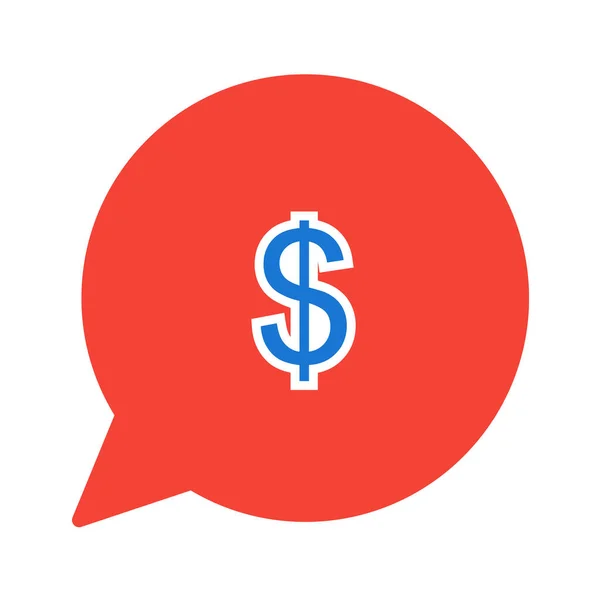 dollar sign icon, vector illustration