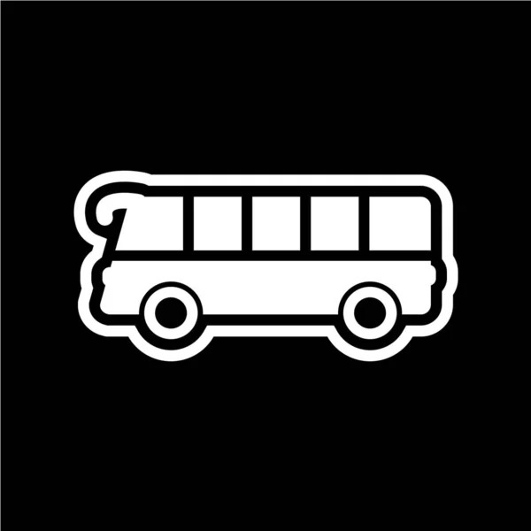 バスのアイコン ベクターイラスト — ストックベクタ