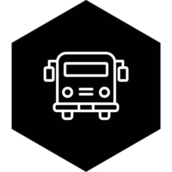 Bus Icon Vektor Illustration — Stockvektor