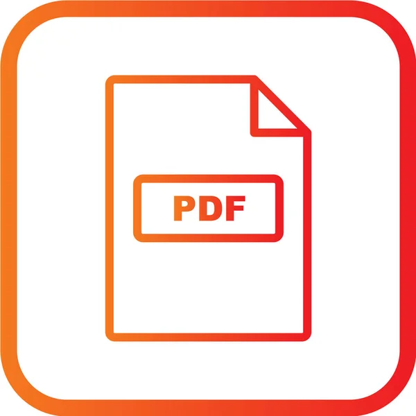 Dateiformat Icon Vektor Illustration — Stockvektor