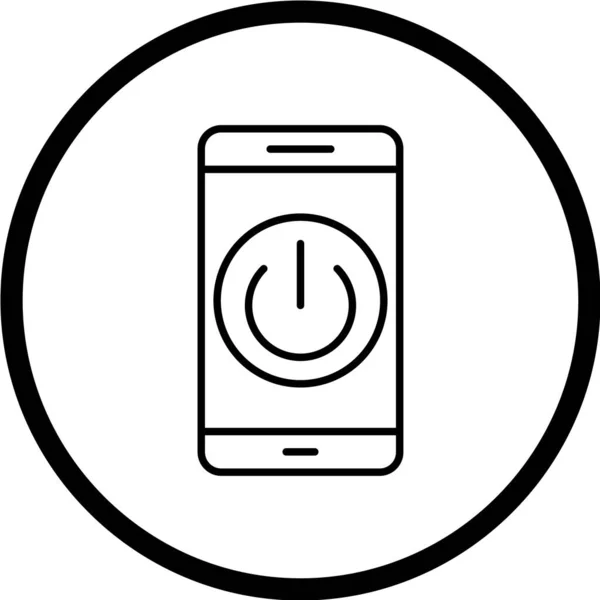 Vector Illustratie Van Moderne Telefoon Pictogram — Stockvector