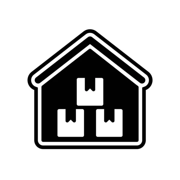 Storage Warehouse Icon Trendigen Stil Isolierten Hintergrund — Stockvektor