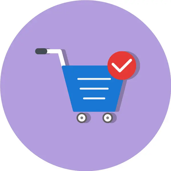 Carrito Compras Vector Icono — Vector de stock