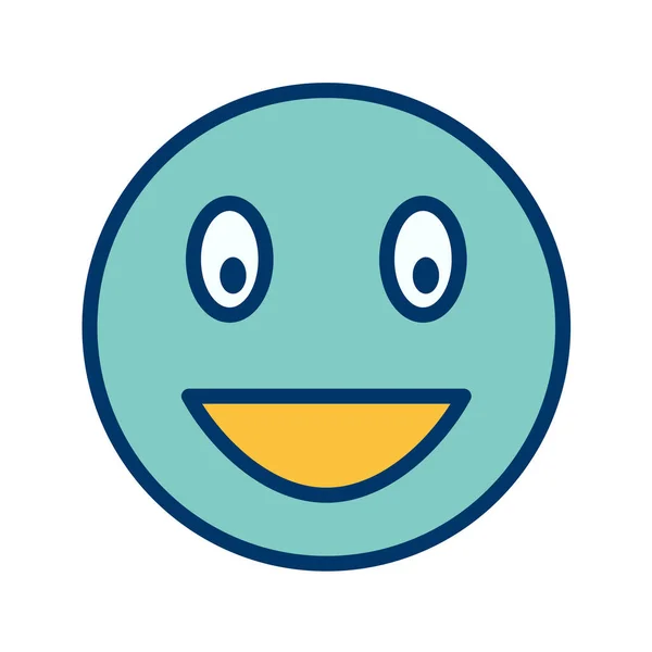 Emoji Ikon Trendi Stílusban Elszigetelt Háttér — Stock Vector