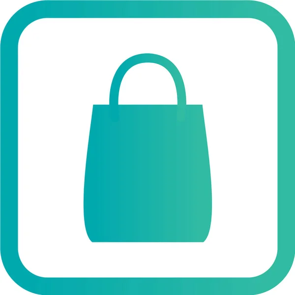 Icono Bolsa Compras Ilustración Vectorial — Archivo Imágenes Vectoriales