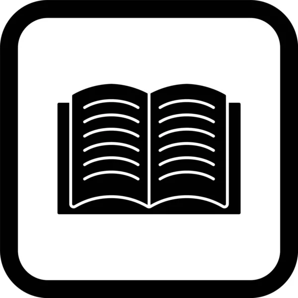 Open Book Icon Trendigen Stil Isolierten Hintergrund — Stockvektor