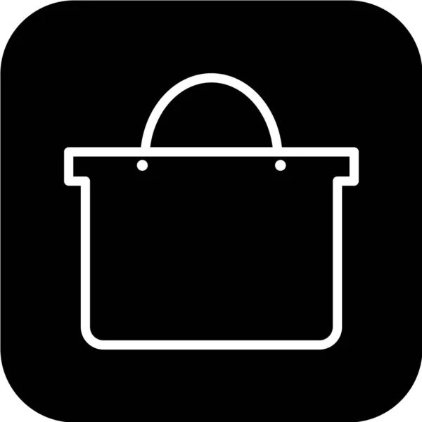 Icono Bolsa Compras Vector Ilustración — Archivo Imágenes Vectoriales