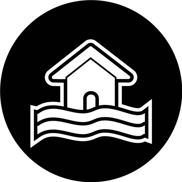 Vector Ilustración Moderna Falta Icono Casa — Vector de stock