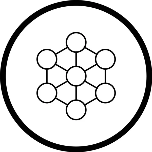 構造ベクトル図シンプルなアイコン — ストックベクタ