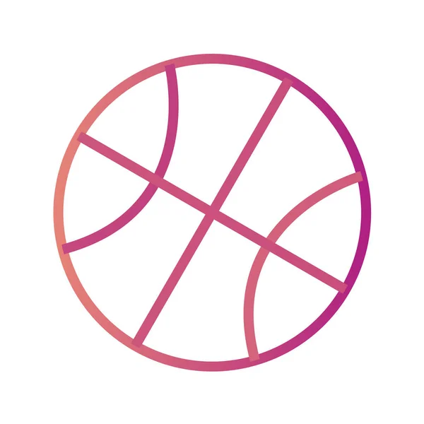 Basketball Ball Icon Vector Illustration — Stock Vector