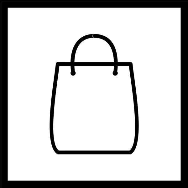 Einkaufstaschensymbol Vektorillustration — Stockvektor