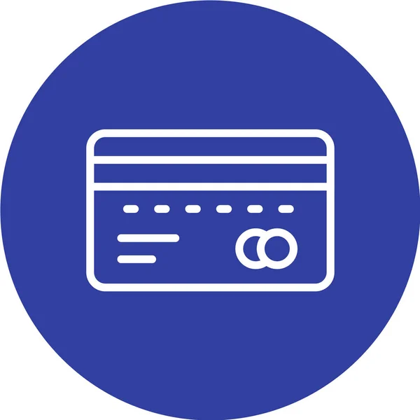 Creditcardpictogram Vectorillustratie — Stockvector