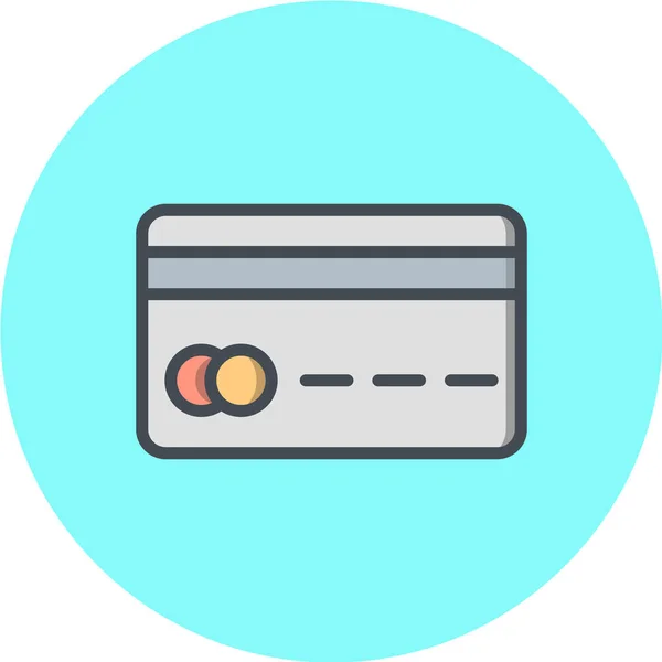 Ikon Vektor Kartu Kredit - Stok Vektor