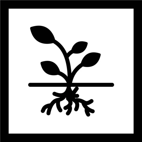 Векторная Иллюстрация Иконок Растений — стоковый вектор