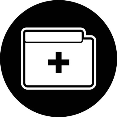 Vektör illüstrasyonu, sağlık ve tıp konsepti, hastane çapraz