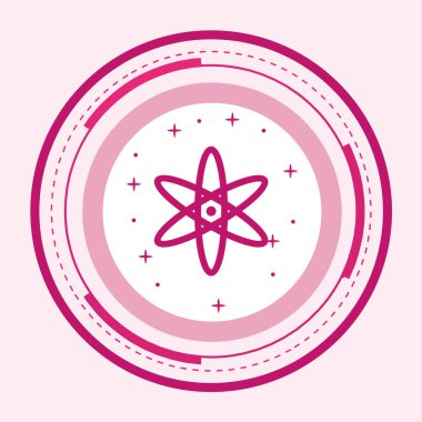 Atom simgesinin vektör illüstrasyonu