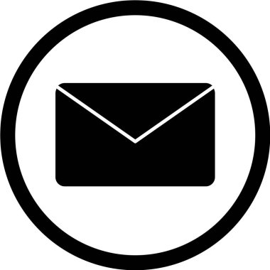 Zarf simgesi, vektör illüstrasyonu. düz tasarım biçimi