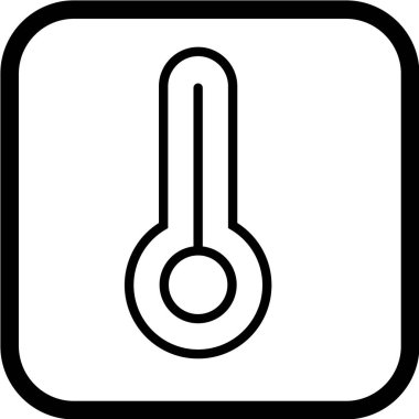 termometre simgesi vektör illüstrasyonu