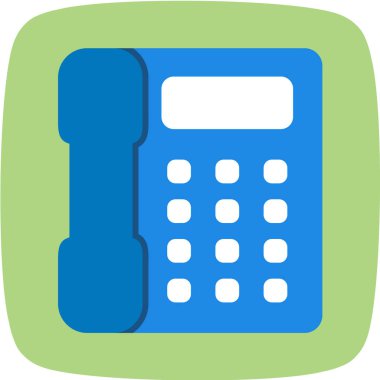 bir yeşil telefon simgesi