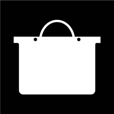 Alışveriş poşeti ikon vektör illüstrasyonu