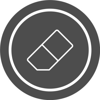 Silgi Simgesi Moda Biçiminde İzole Arkaplan 