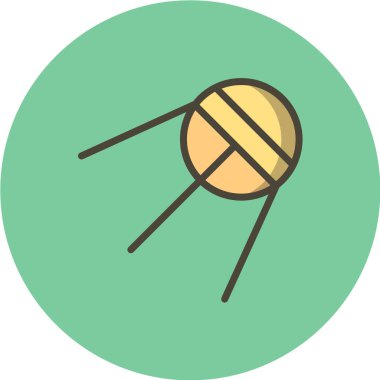 Tek düz simgenin vektör illüstrasyonu