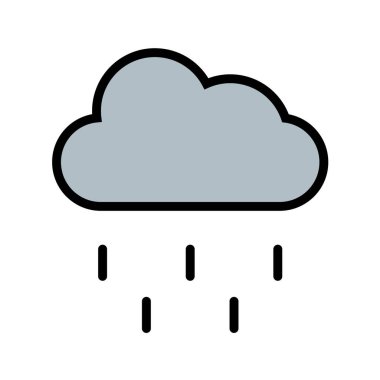 bulut simgesi, vektör illüstrasyonu