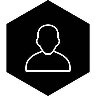 Moda Biçimli Avatar Simgesi İzole Arkaplan