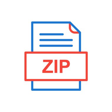 dosya biçimi simgesi, vektör illüstrasyonu