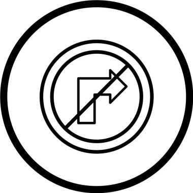 Yol simgesi, vektör illüstrasyonu