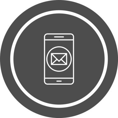  İleti Mobil Uygulama Simgesi Moda Biçimli İzole Arkaplan