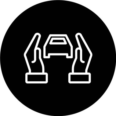 Otomobil Düz Vektör Simgesi  